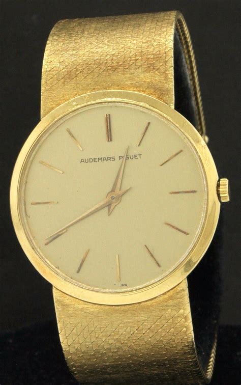 vintage audemars piguet gold watch|pre owned audemars piguet watch.